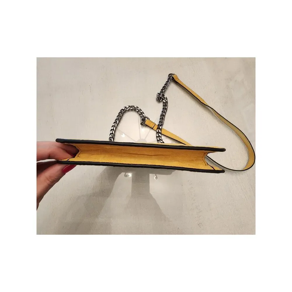 Topshop Polly Bird Embroidered Crossbody Bag Yellow - Picture 7 of 10